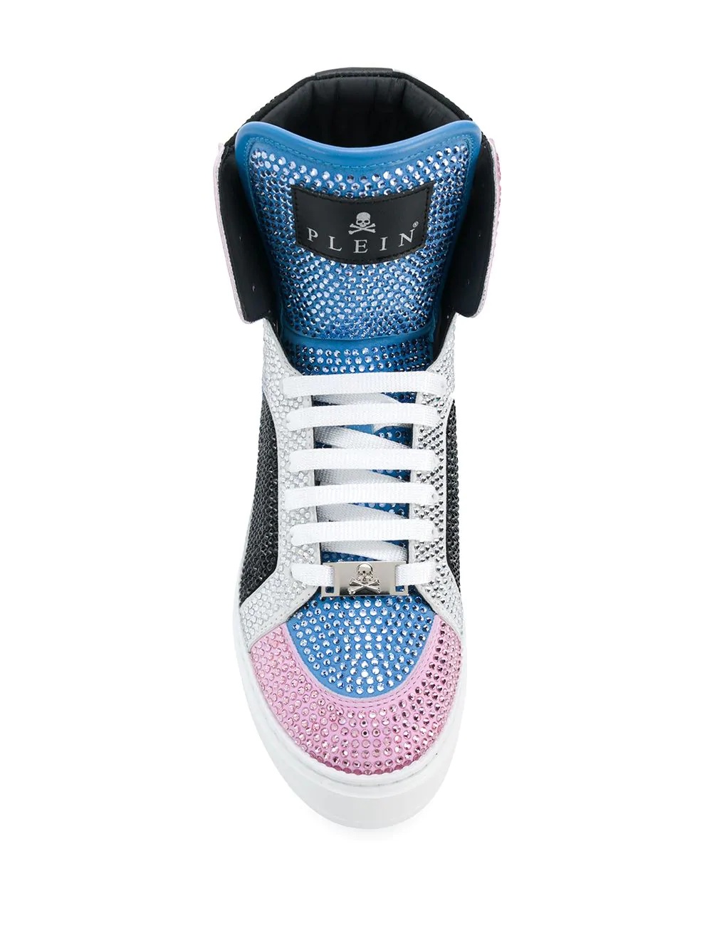 crystal-embellished high-top sneakers - 4