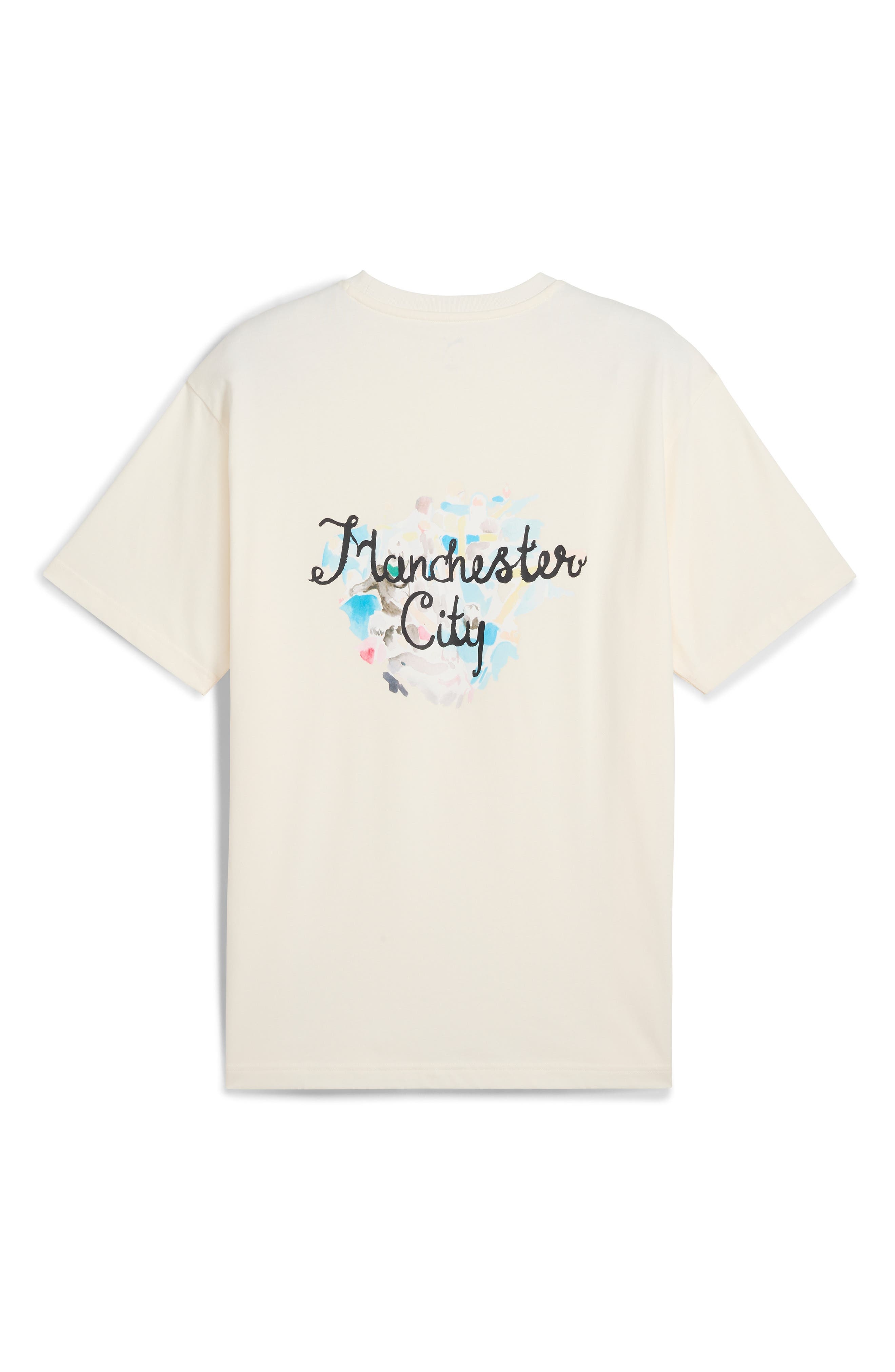 PUMA x KidSuper MCFC Cotton Graphic T-Shirt in Warm White-Puma Black at Nordstrom - 5