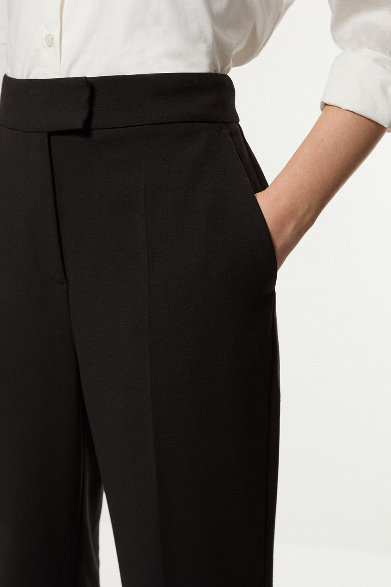 KAREN MILLEN Compact Stretch Essential Tailored Straight Leg Trouser outlook