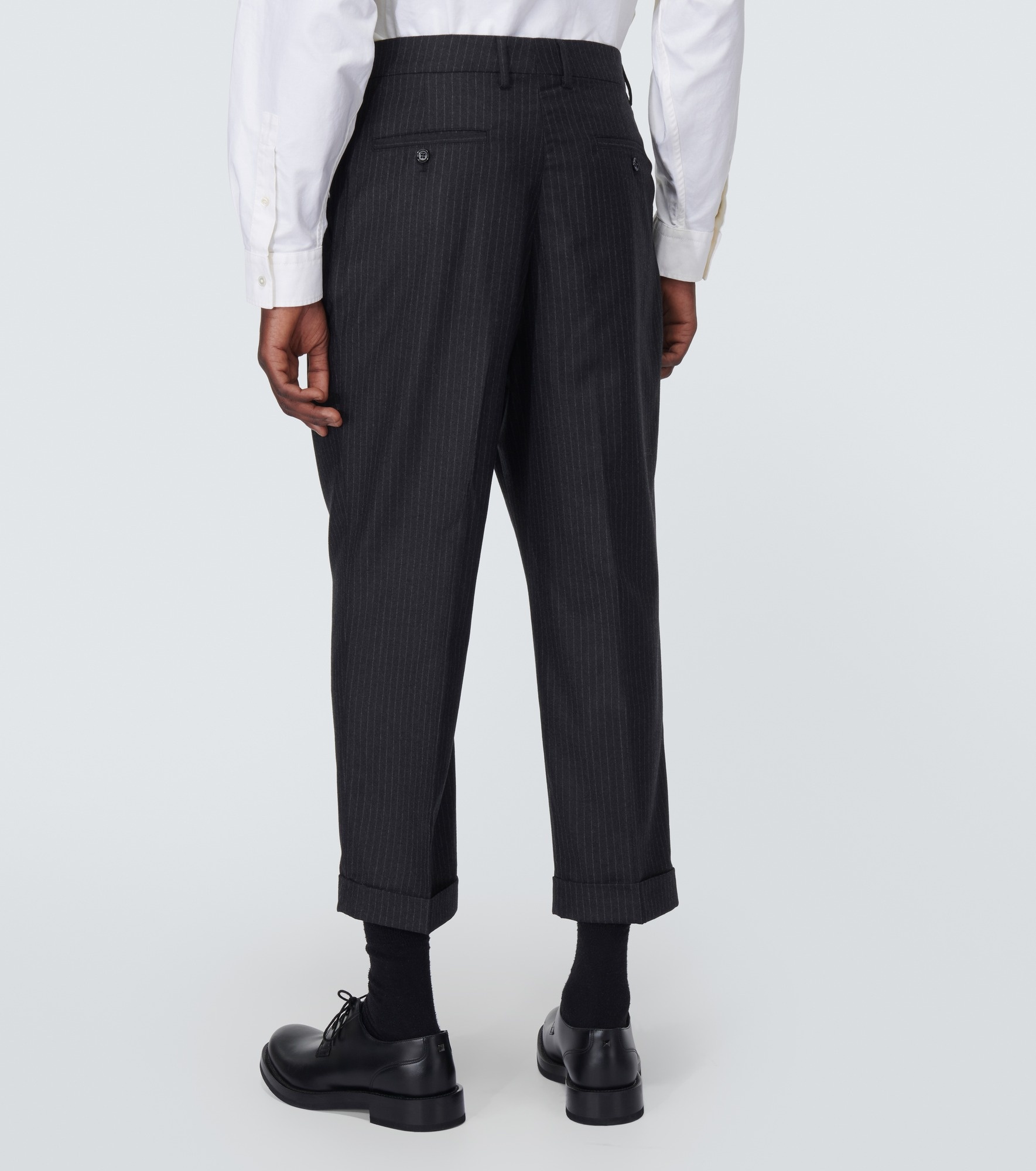 Wool tapered pants - 4