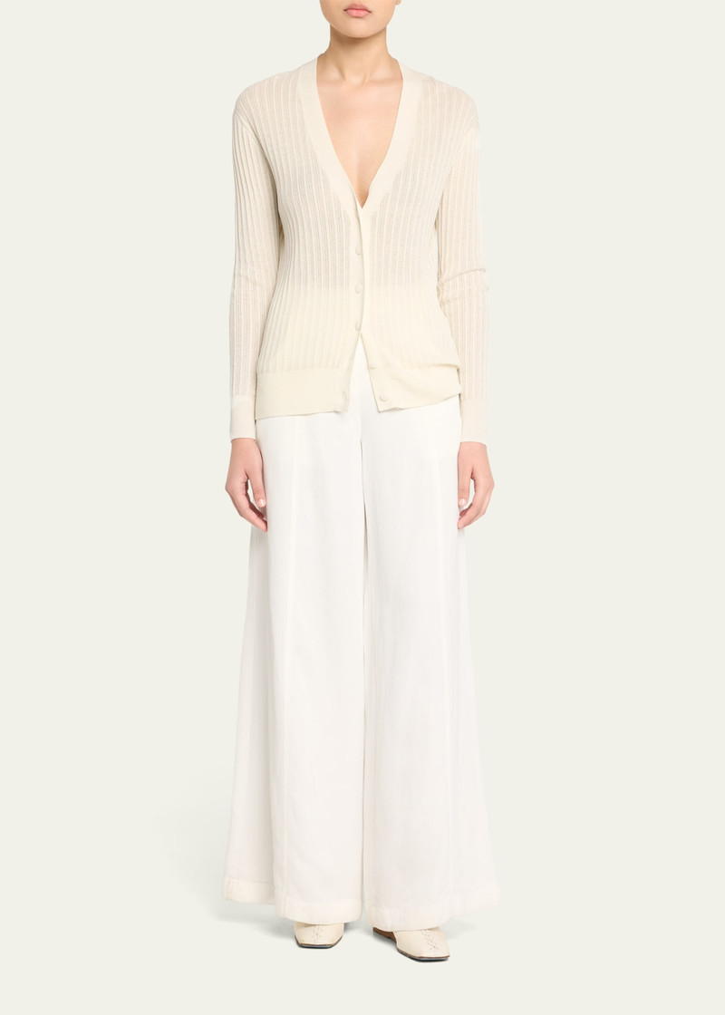 TWP Dees Wide-Leg Linen-Blend Trousers outlook