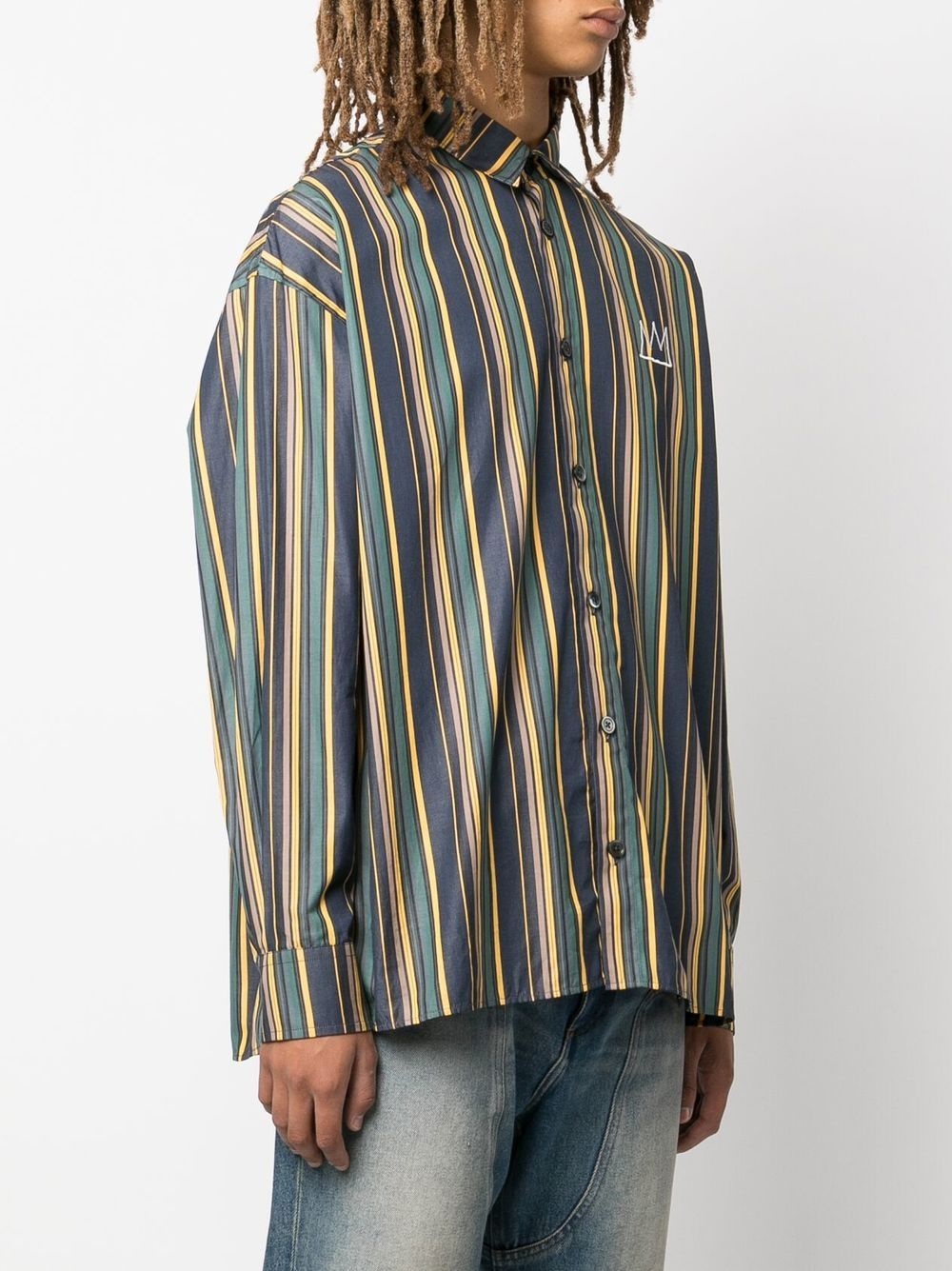 ILLUSTION NOWS THE TIME STRIPED SHIRT - 5