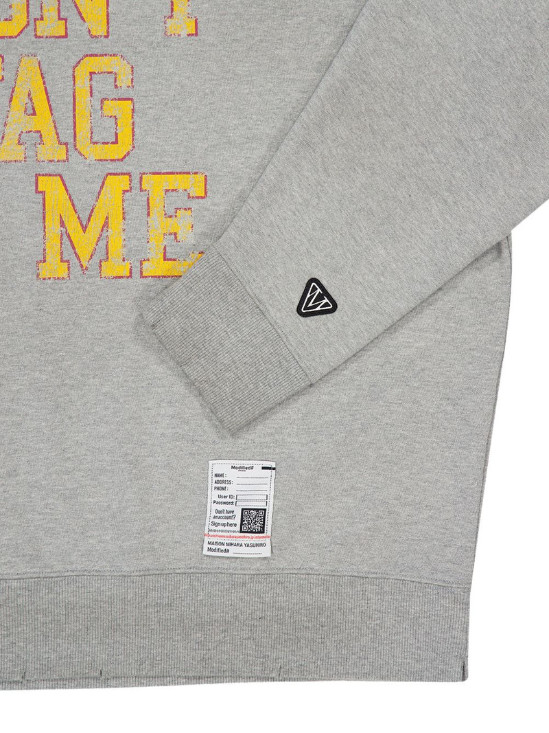 slogan-print distressed-effect sweatshirt 4