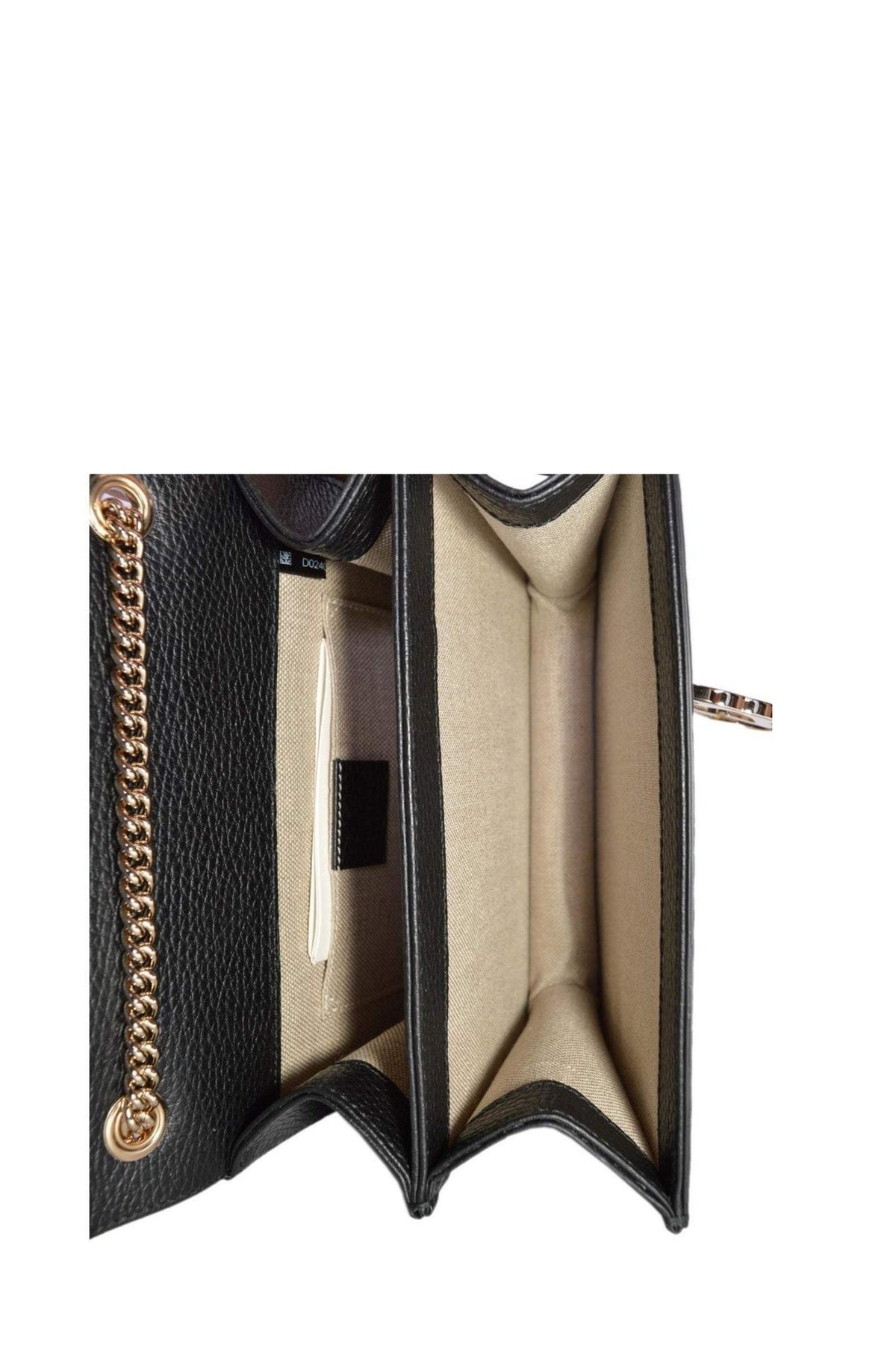 Interlocking shoulder bag GG Black Leather - 5