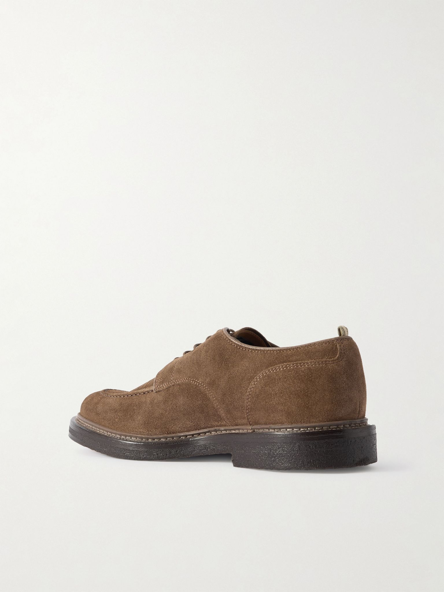 Aston 003 Suede Derby Shoes Taupe - 4