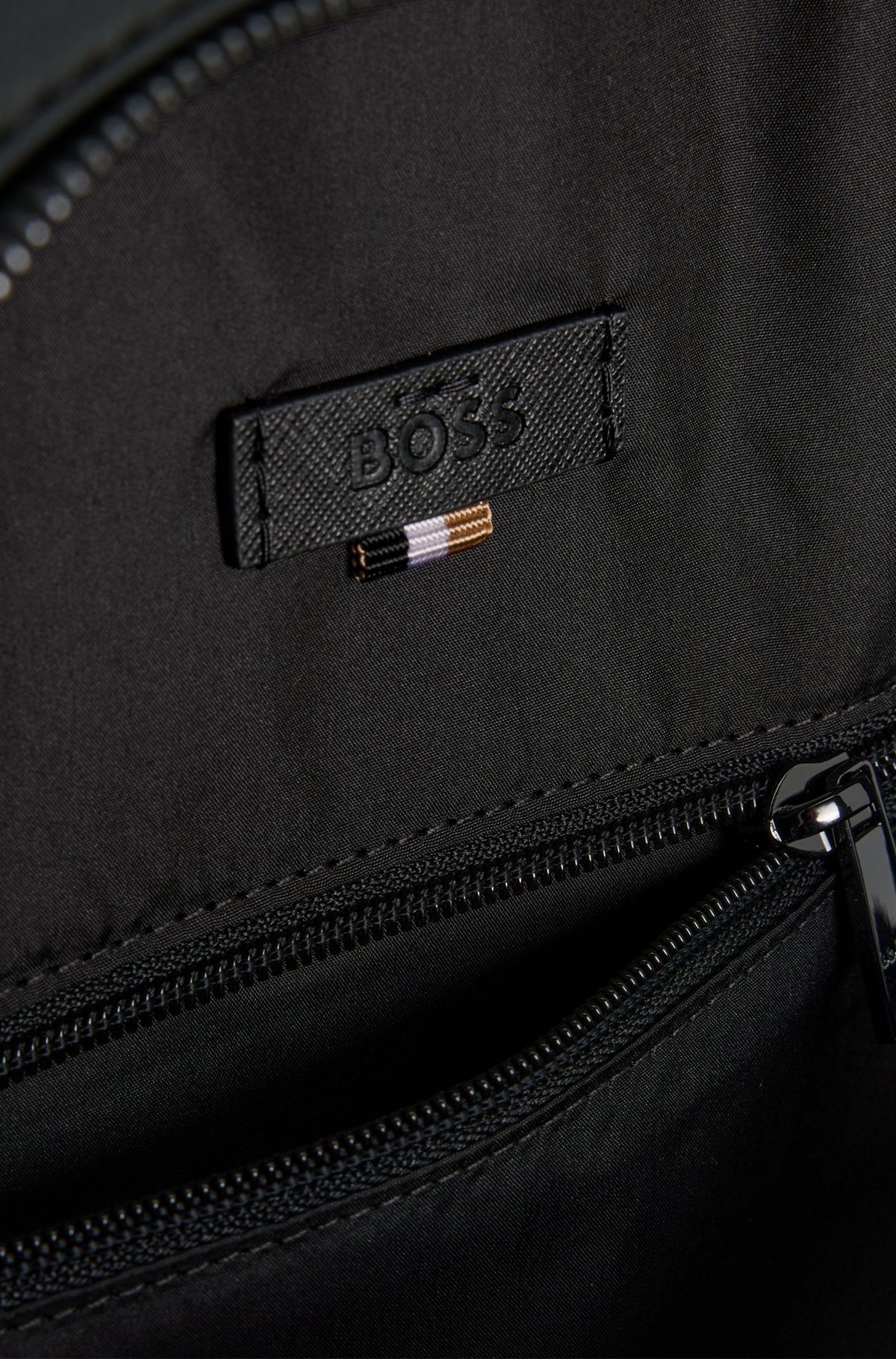 BACKPACK WITH MONOGRAM-PATTERNED POCKET - 3