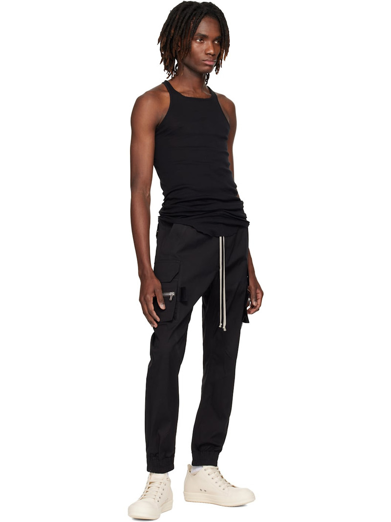Rick Owens Black Temple Basic Rib Tank Top outlook