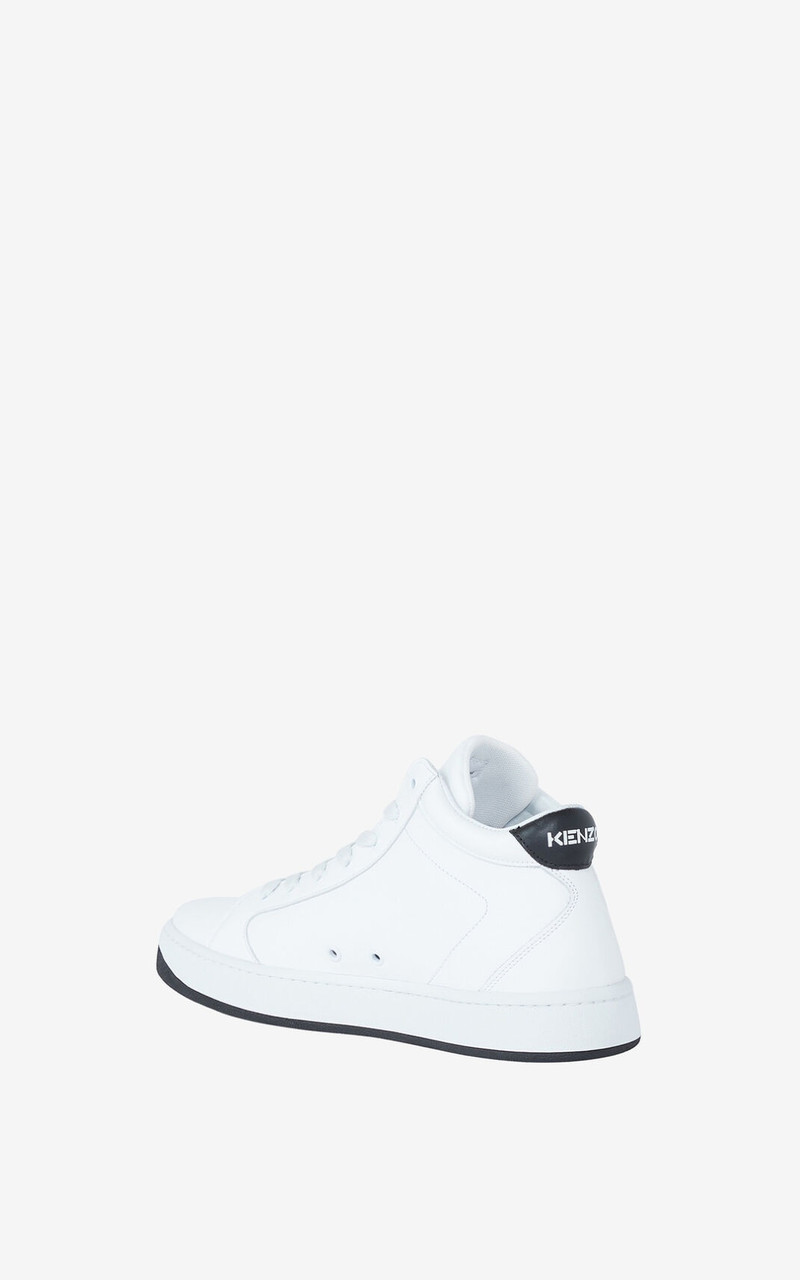 KENZO Kourt leather high-top trainers 3