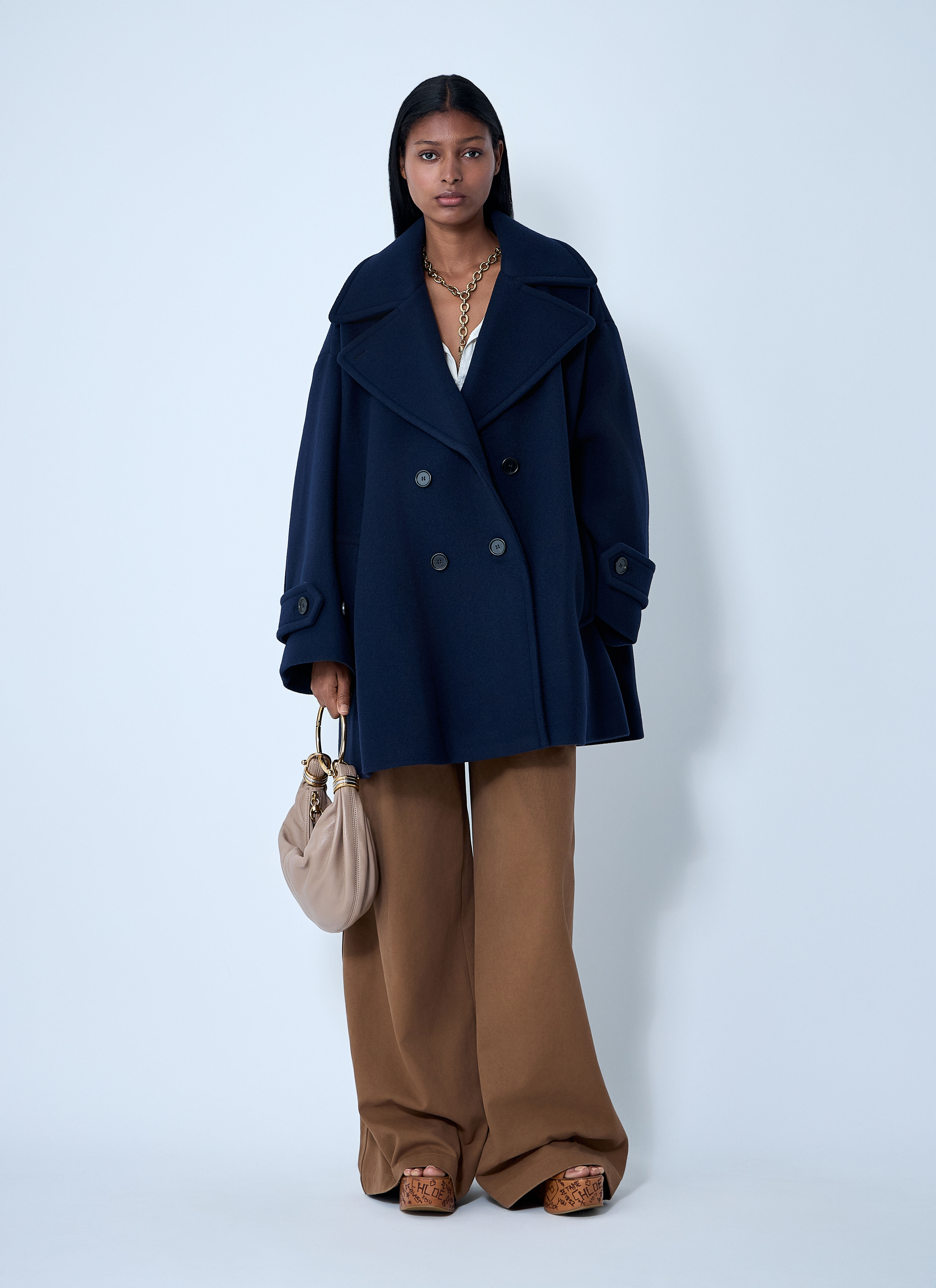 Double-Breasted Wool-Blend Coat - 2