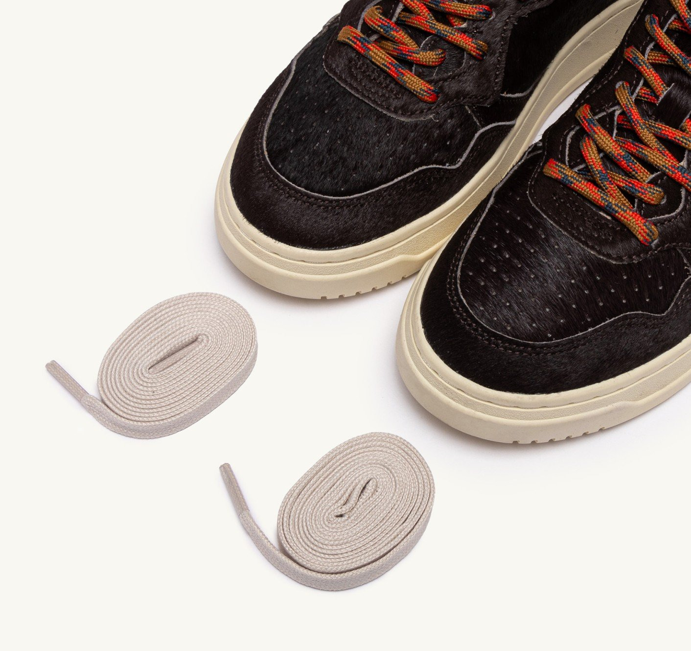MEDALIST LOW SNEAKERS IN CHOCOLATE BROWN PONY HAIR EFFECT - 7