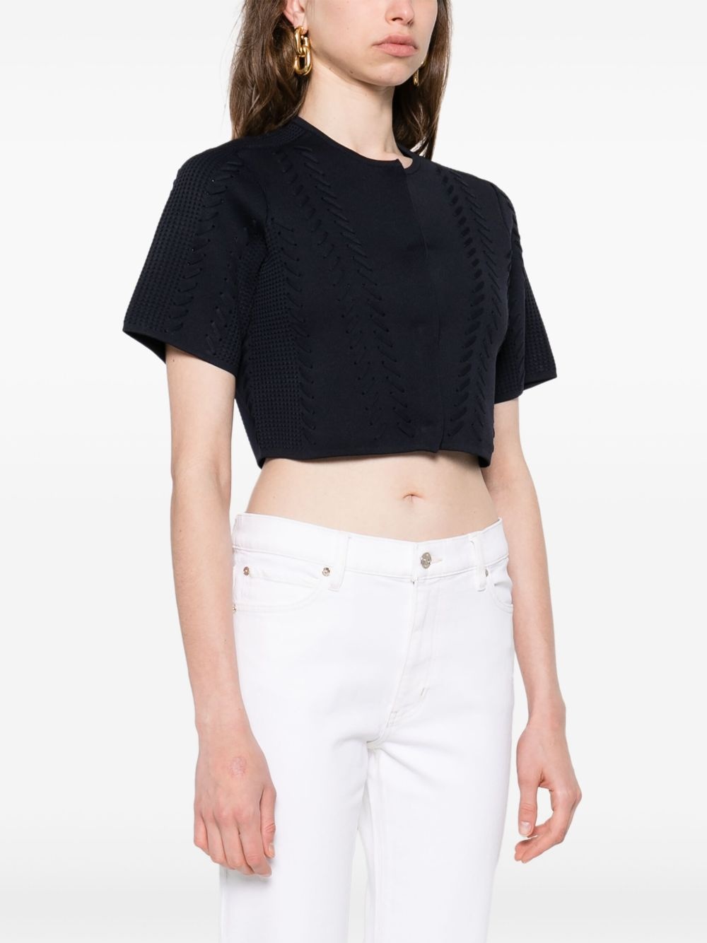 cropped cardigan - 3