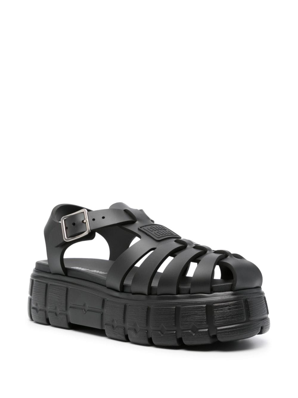 appliquÃ©-logo flatform sandals - 2