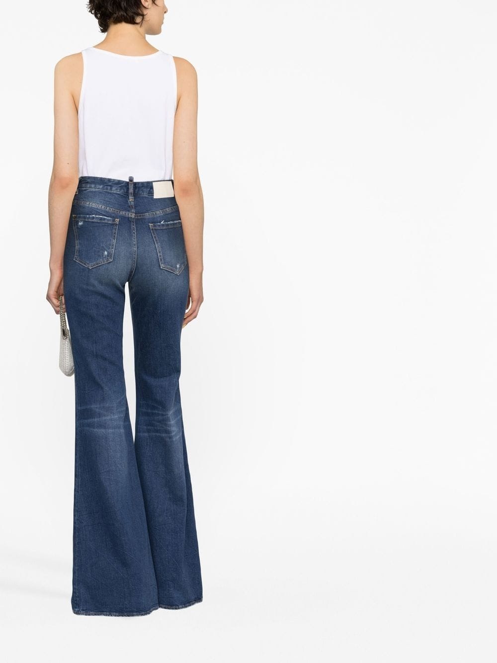 flared denim jeans - 4