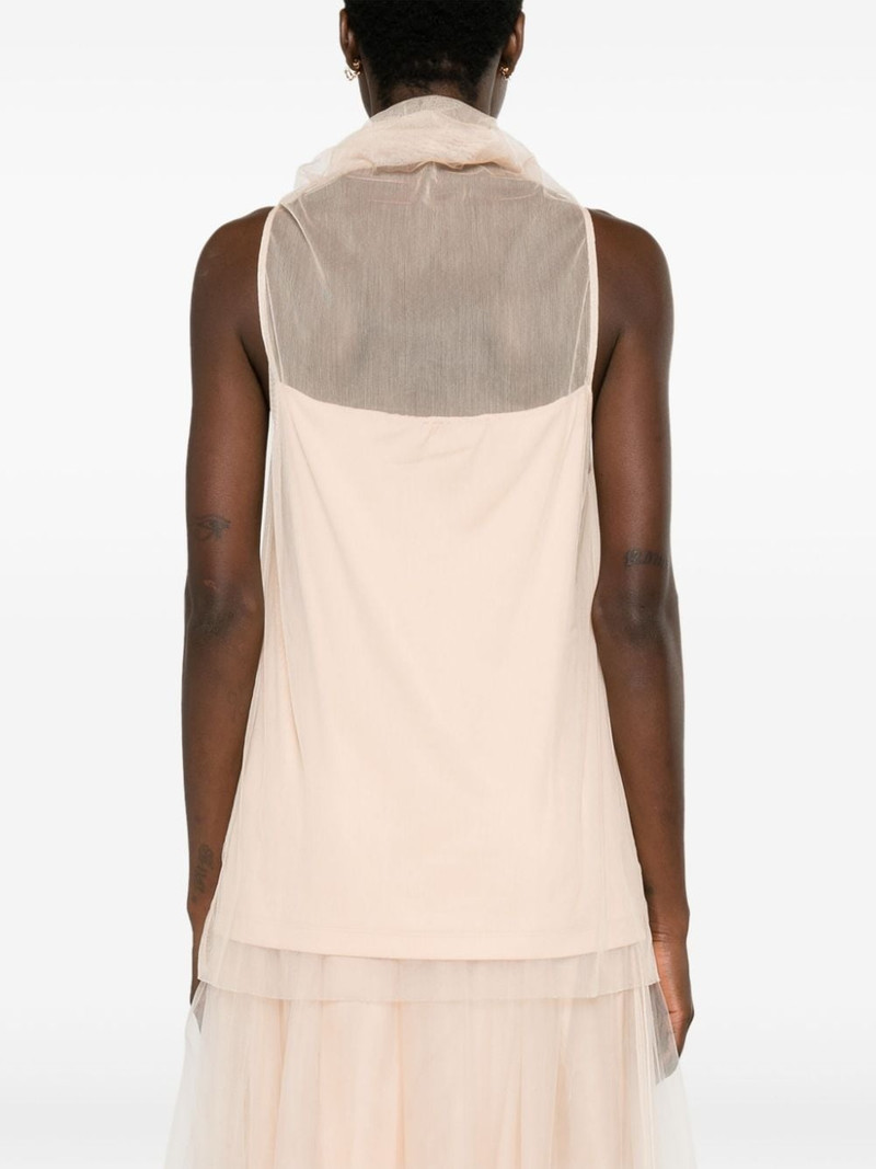 roll-neck semi-sheer top 4