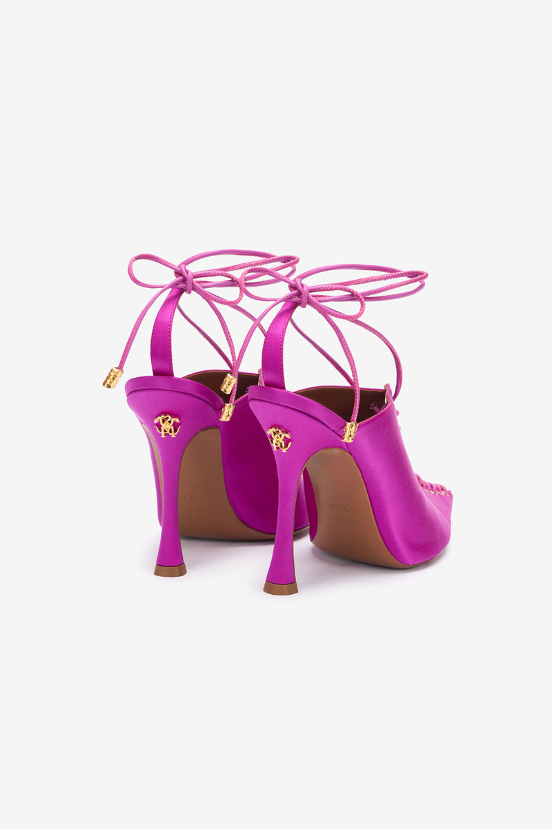 Roberto Cavalli Lace-Up Mules outlook