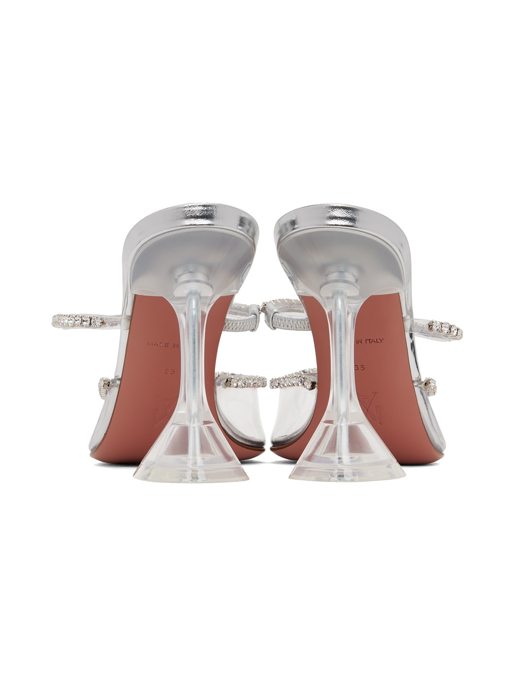 Silver Gilda Glass 95 Heels - 2