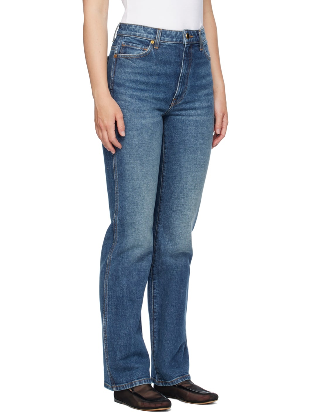 Blue 'The Danielle' Stretch Jeans - 4