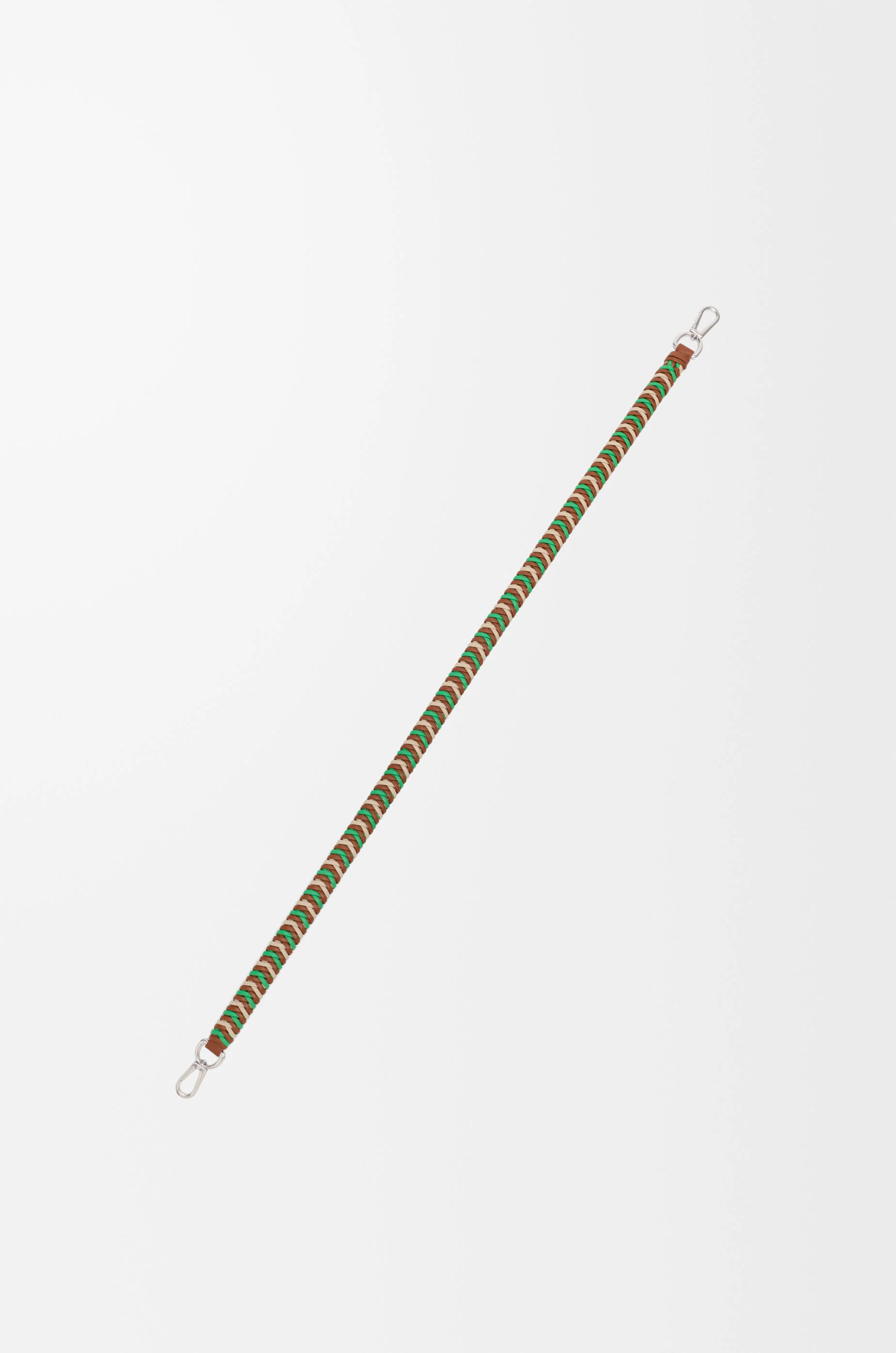 Woven strap in leather - 1