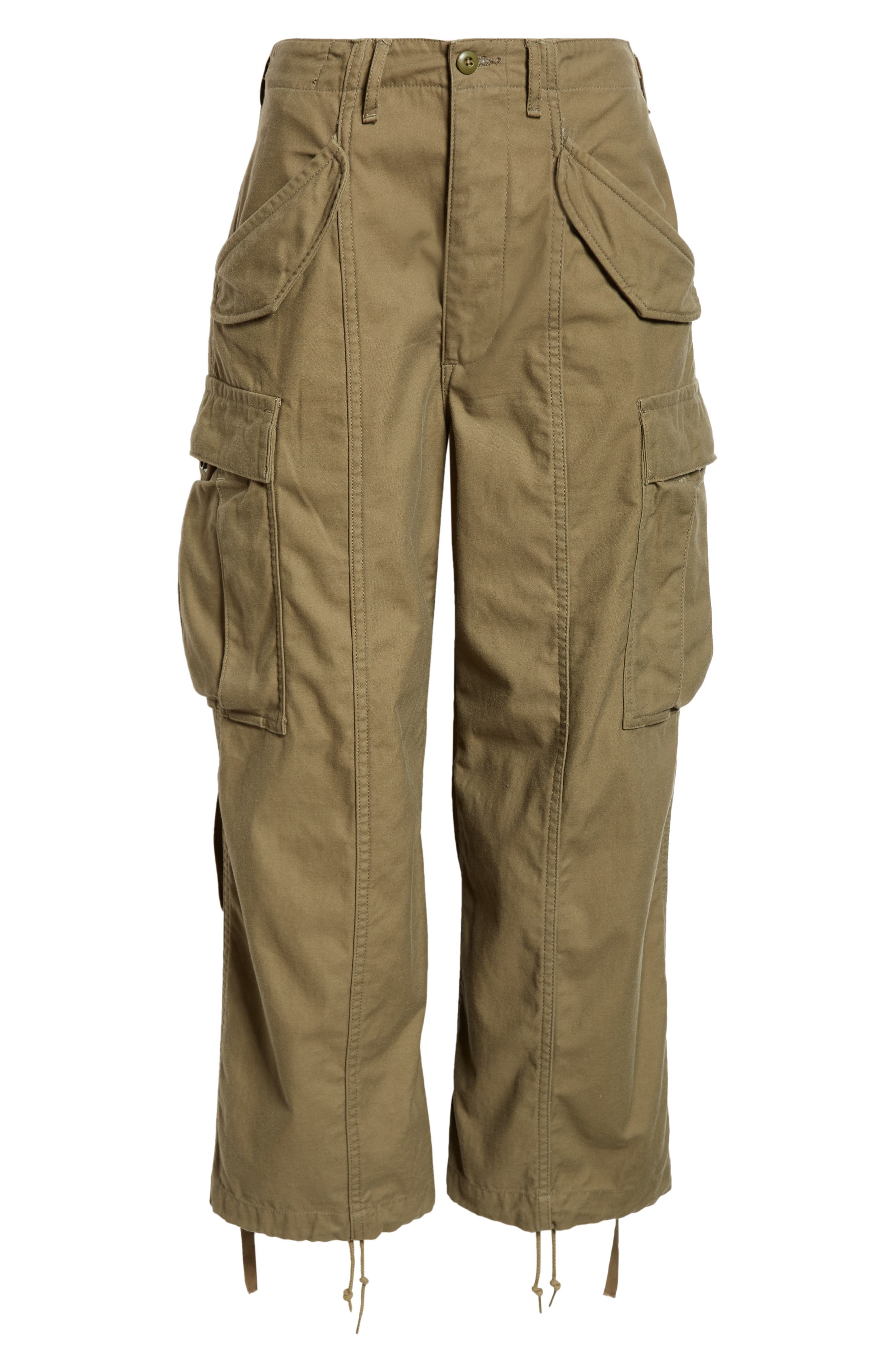 R13 Cotton Twill Parachute Cargo Pants in Vintage Olive Drab at Nordstrom - 6