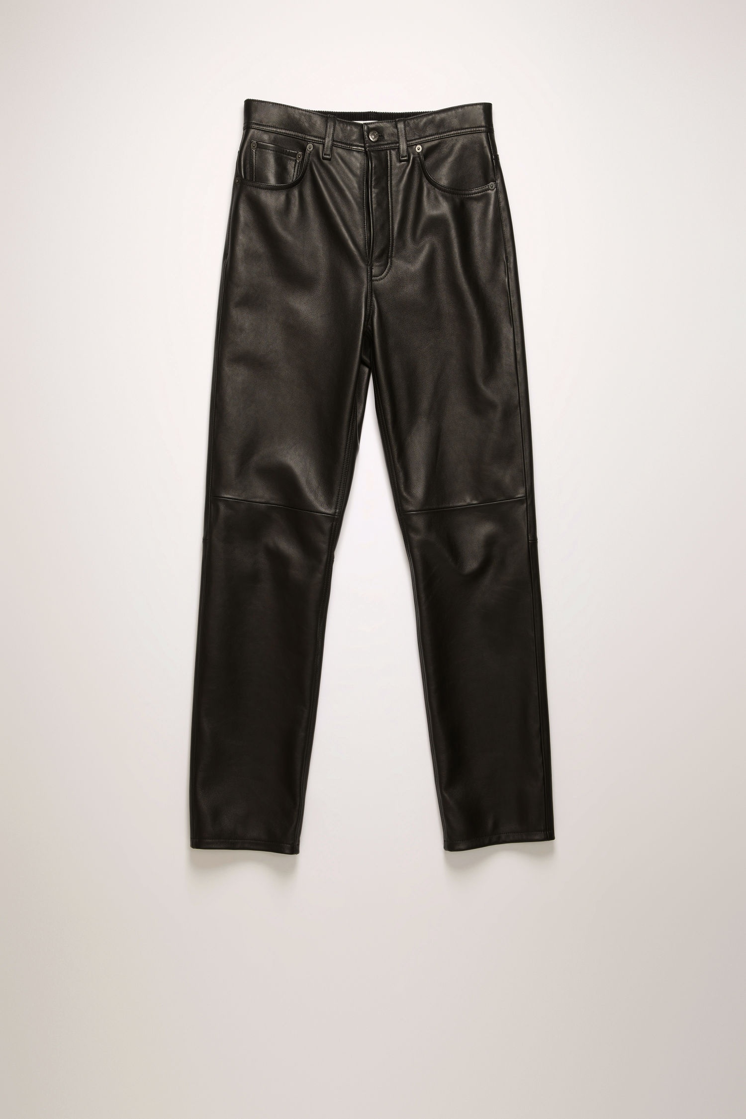 Leather trousers black - 1