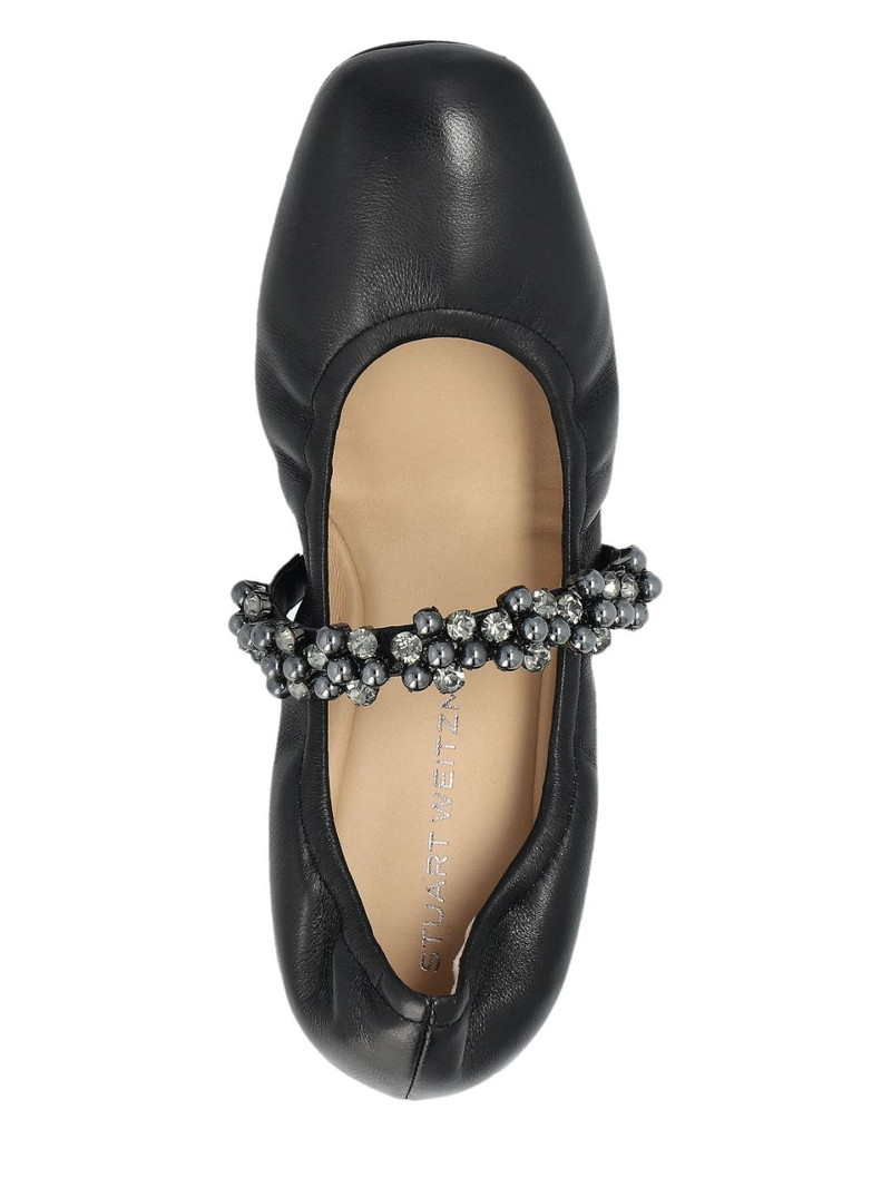 스튜어트 Weitzman 뚱 베어 담당자: Ms. Jane Ballet Flat 에 검정 에 Nordstrom 4