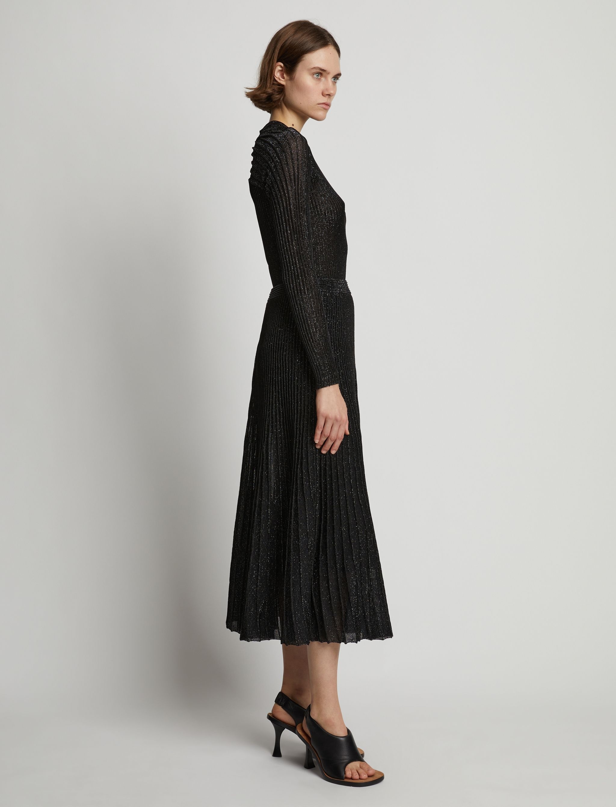ribbed-knit midi skirt - 3