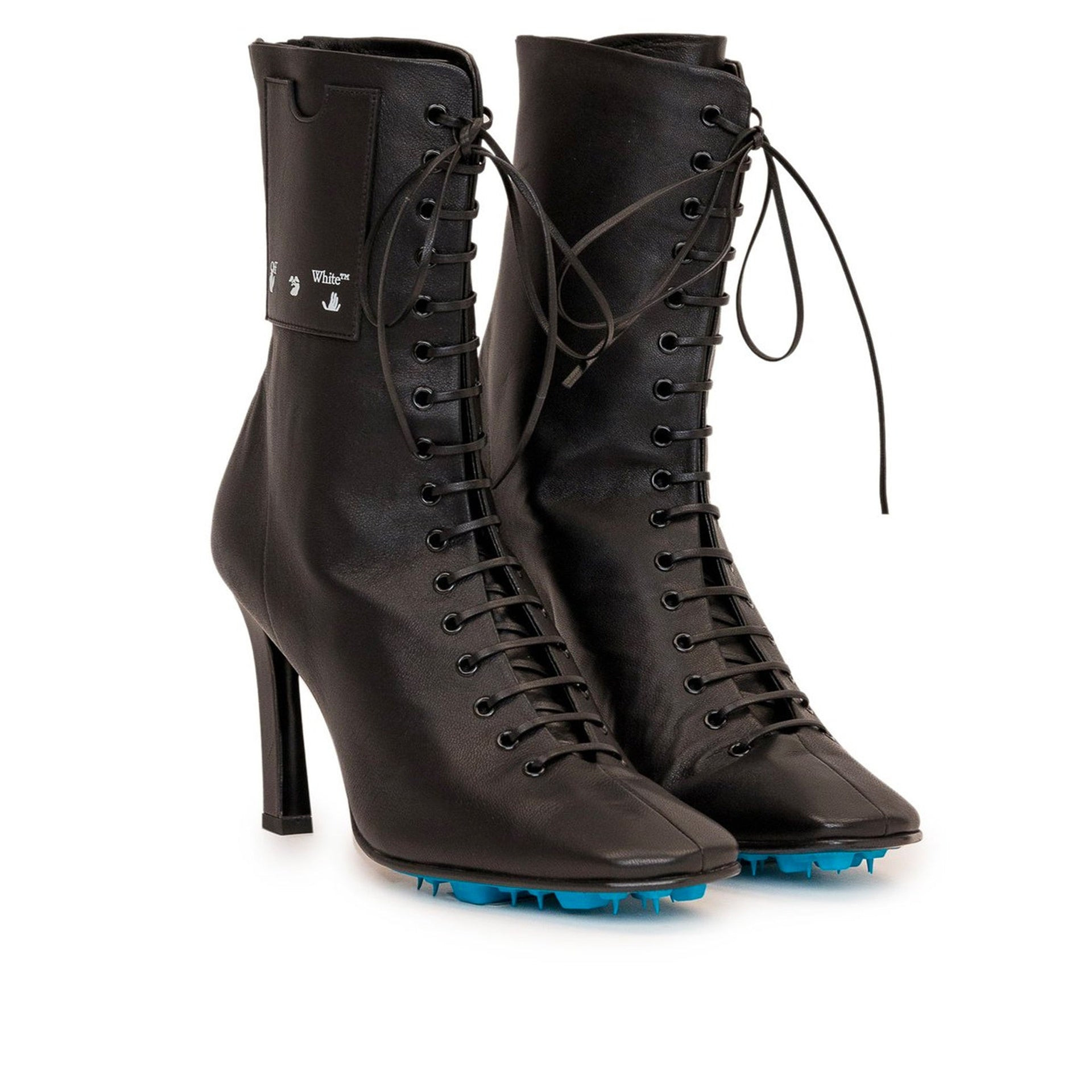 Off-White Leather Heel Boots Women - 2