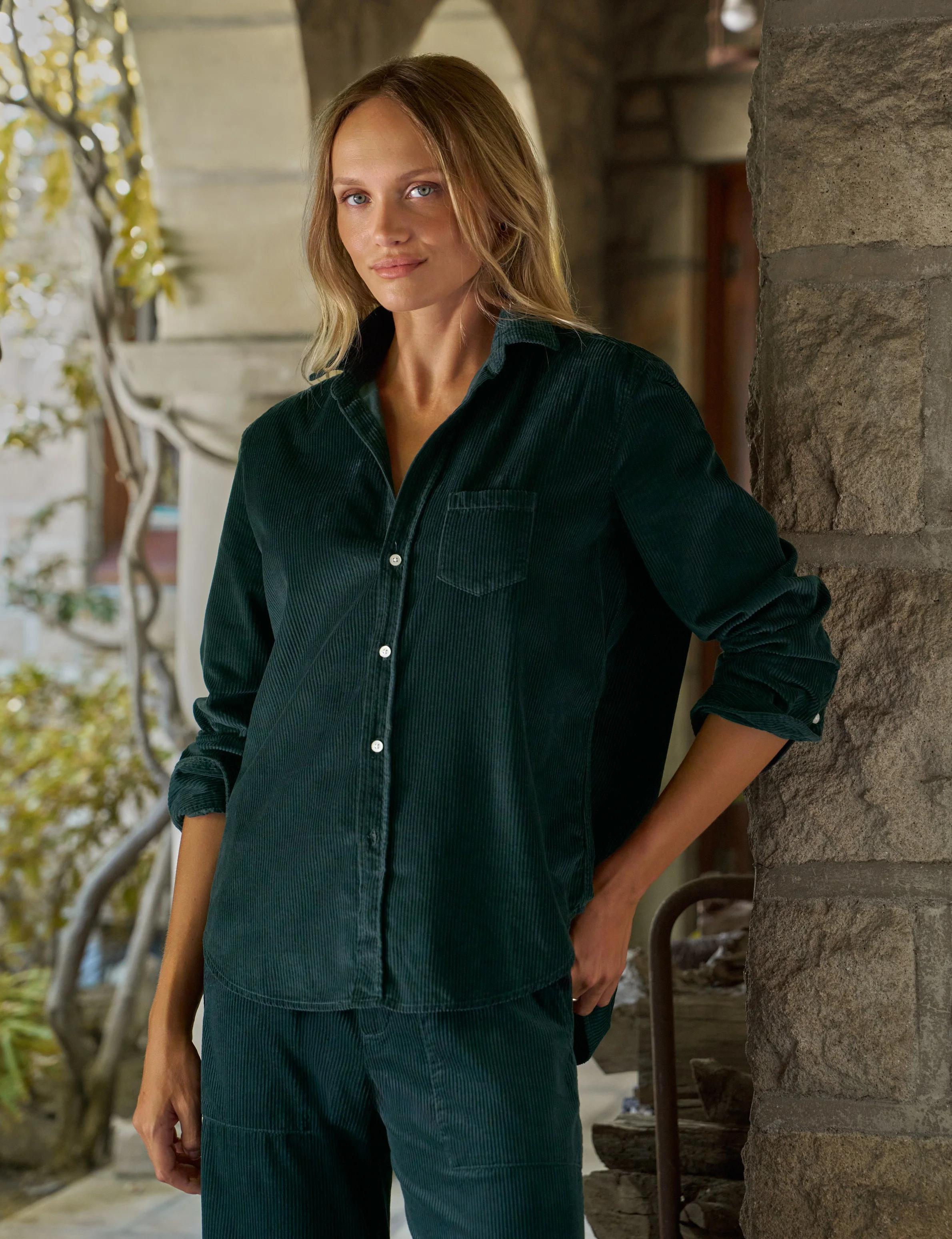 Relaxed Button-Up Shirt - 1