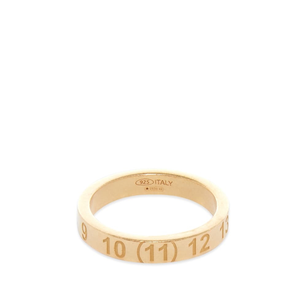 Maison Margiela Embossed Number Logo Band Ring - 1