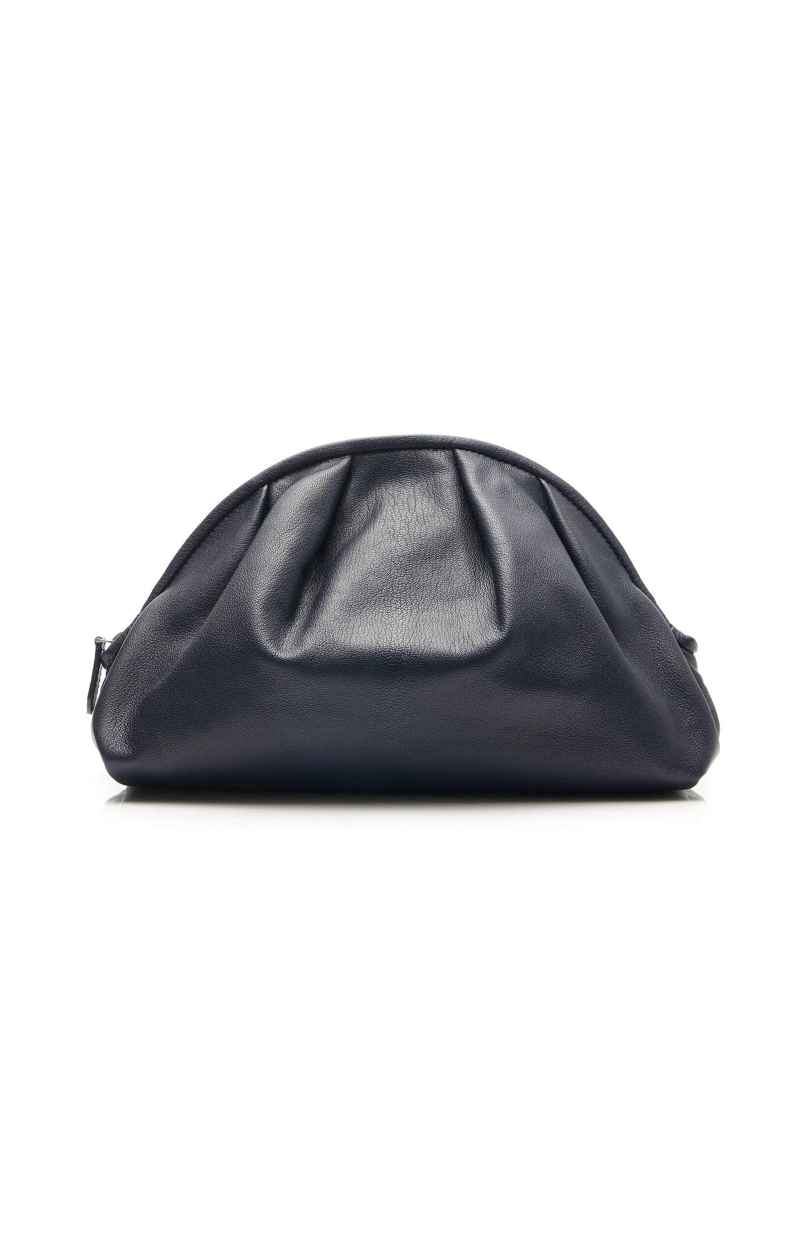 Charlotte Leather Clutch navy - 1