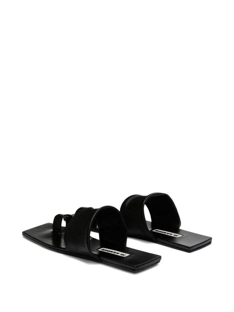 square open-toe leather sandals 3