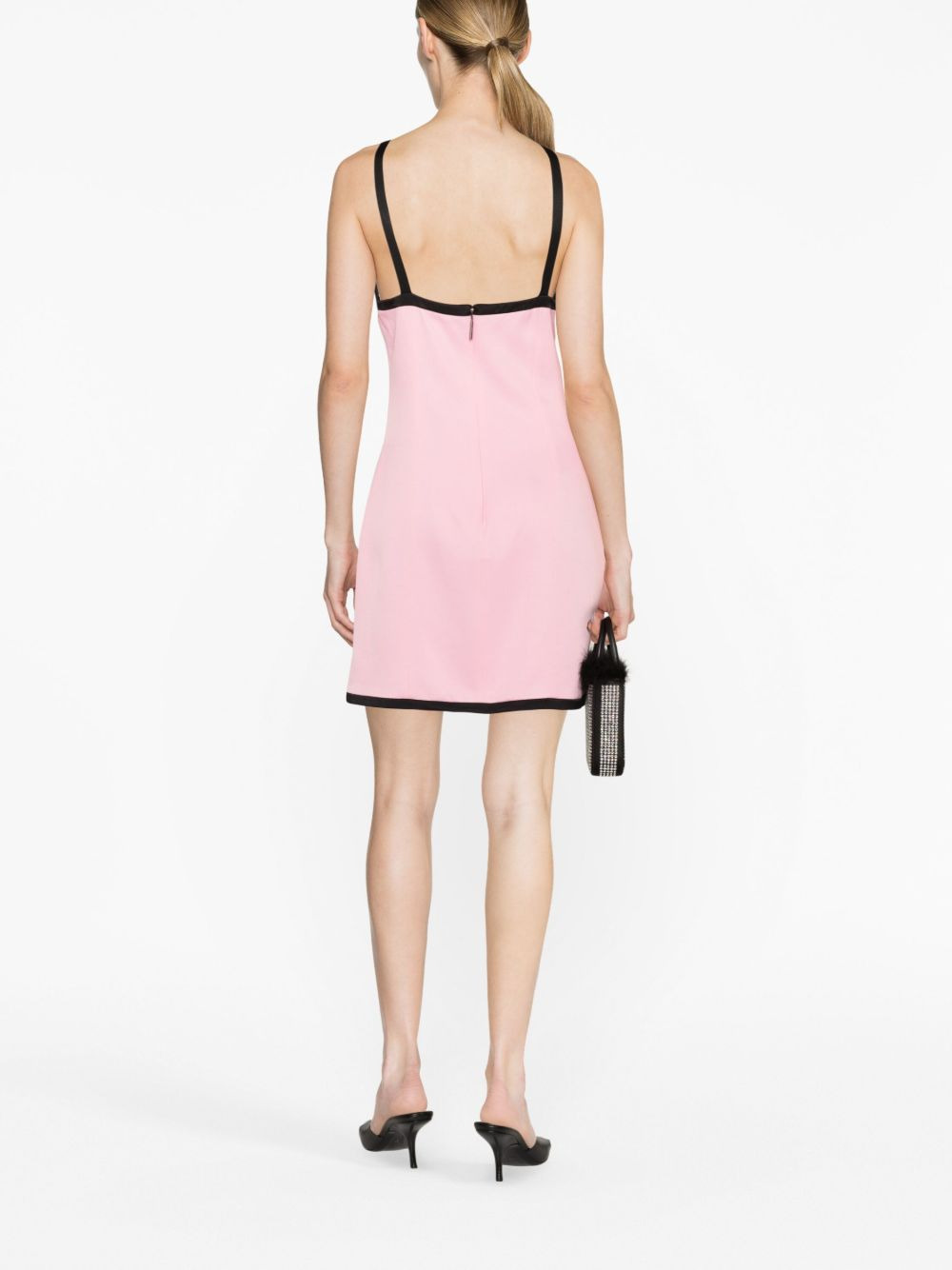 contrast-trim minidress - 4