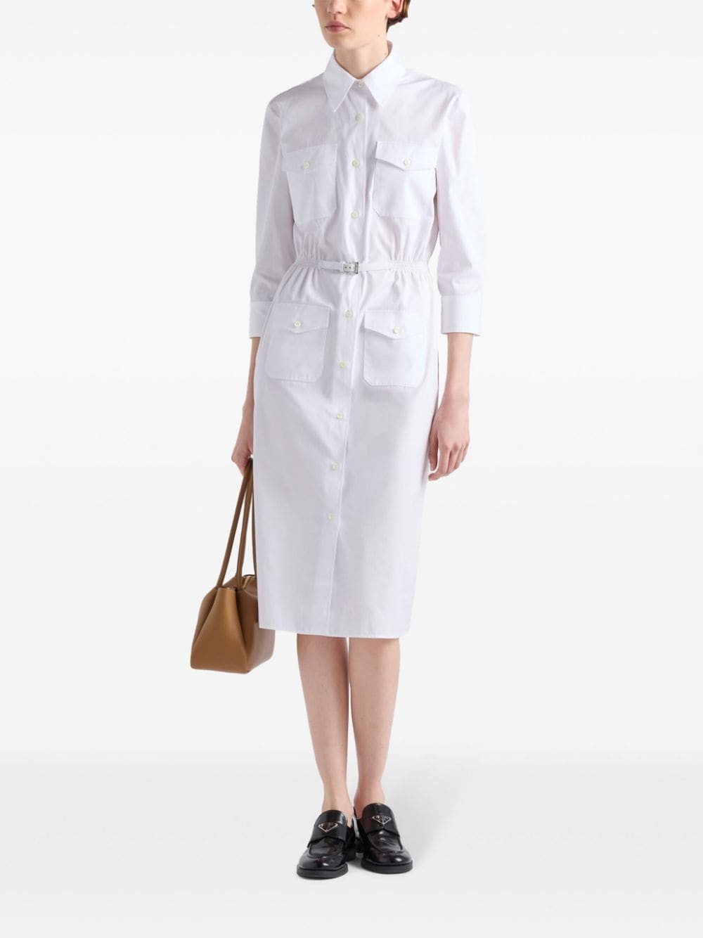 poplin shirt dress - 2