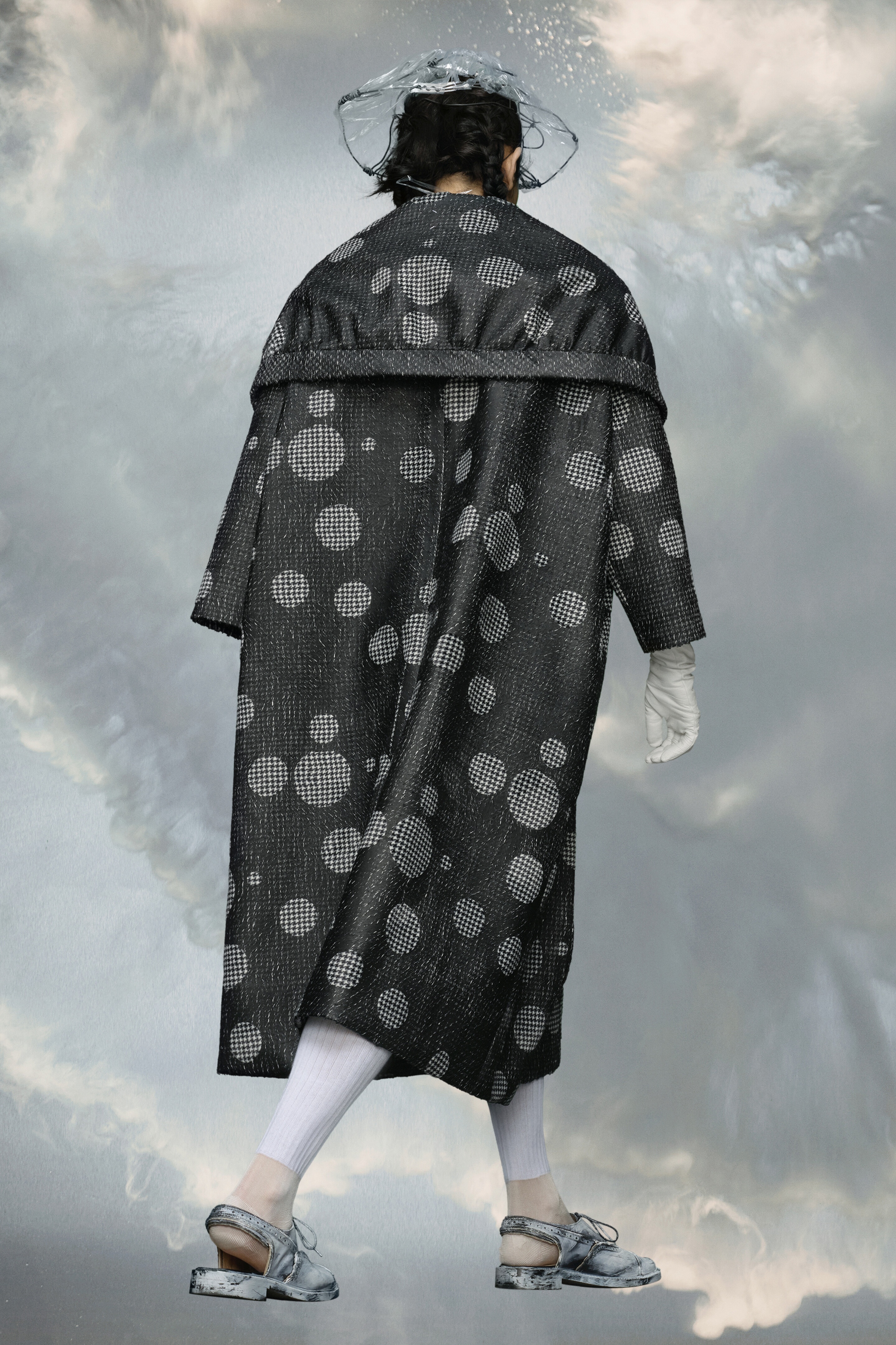Printed velvet coat - 4