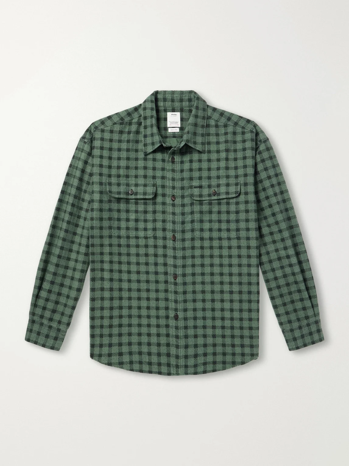 Langer Checked Brushed Cotton-Canvas Shirt - 1
