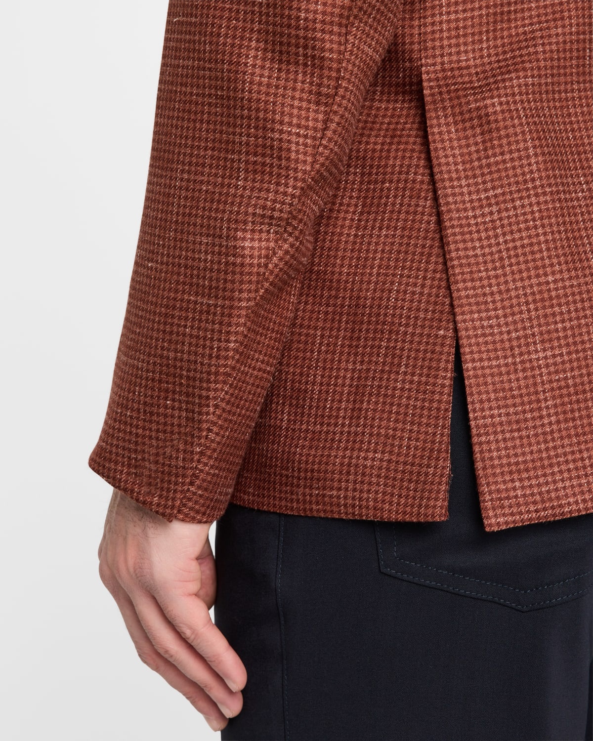 Men's Cashmere-Blend Houndstooth Sport Coat - 8
