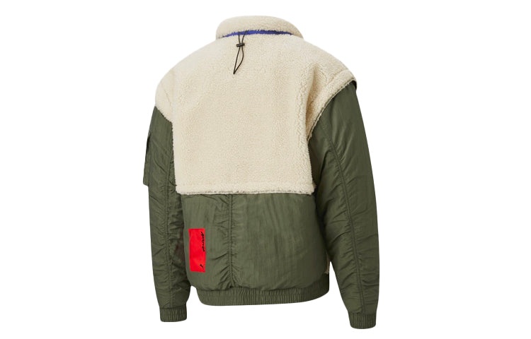 Puma x Attempt Sherpa Fleece Jacket 'Beige Green Blue' 598257-75 - 2