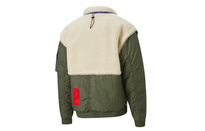 PUMA PUMA x Attempt Sherpa Fleece Jacket 'Beige Green Blue' 598257-75 outlook