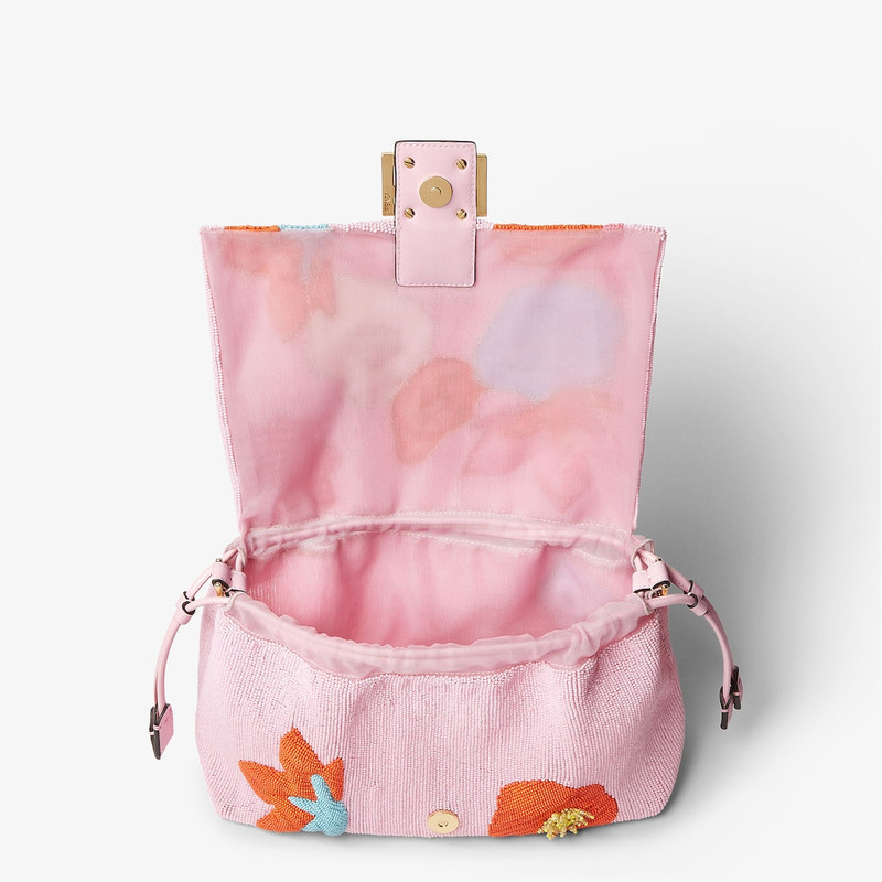 Mamma Baguette Medium Bag embroidered with multicolor beads 5