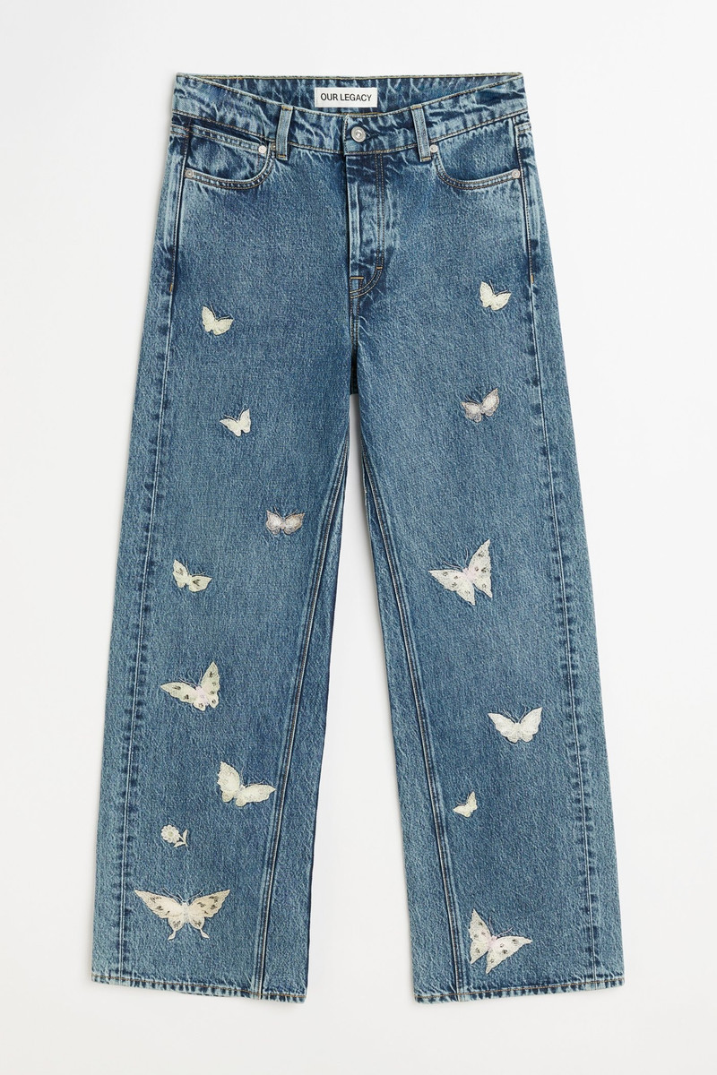 Treble Cut Indigo Butterfly 1