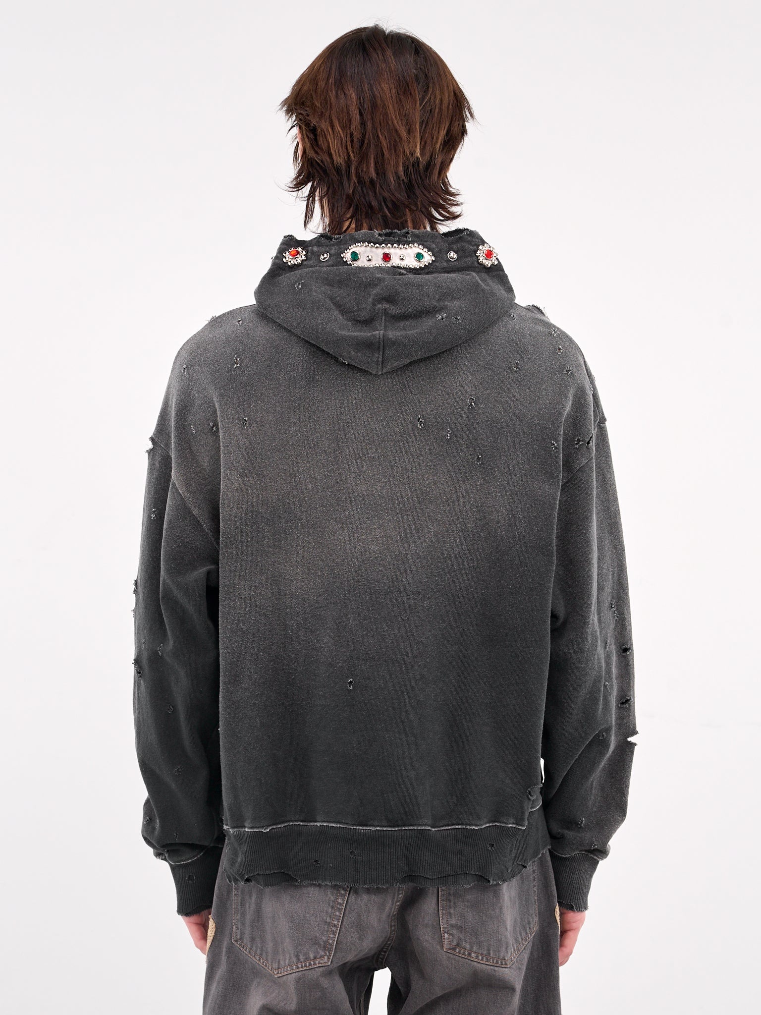 トップス Kapital Studs hoodie Fleece Thriller Damaged Devil Hoodie (Studs Remake) | CO JP