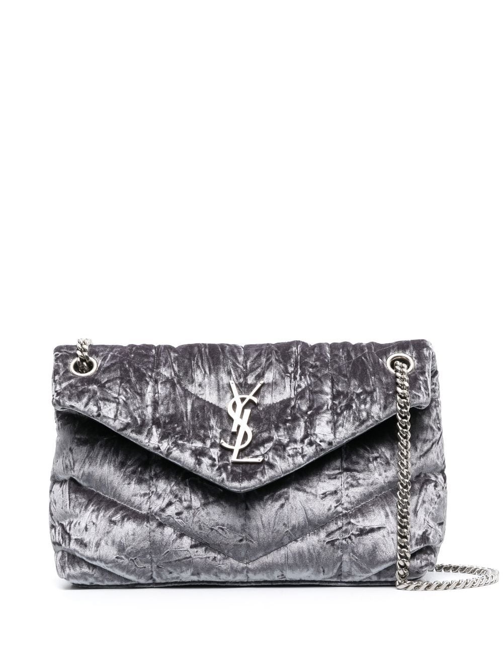 small Loulou velvet shoulder bag - 1