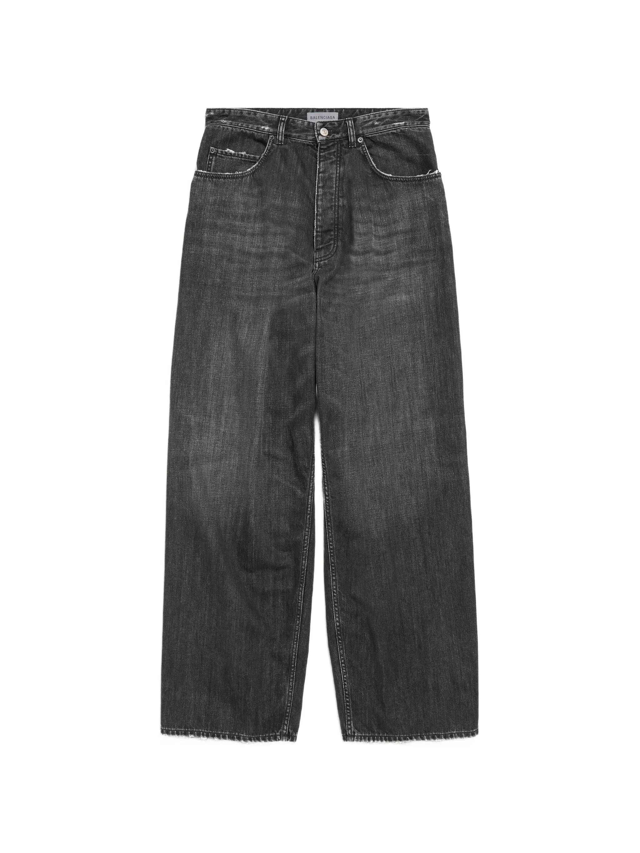 Balenciaga Distressed Wide-leg Jeans - 1