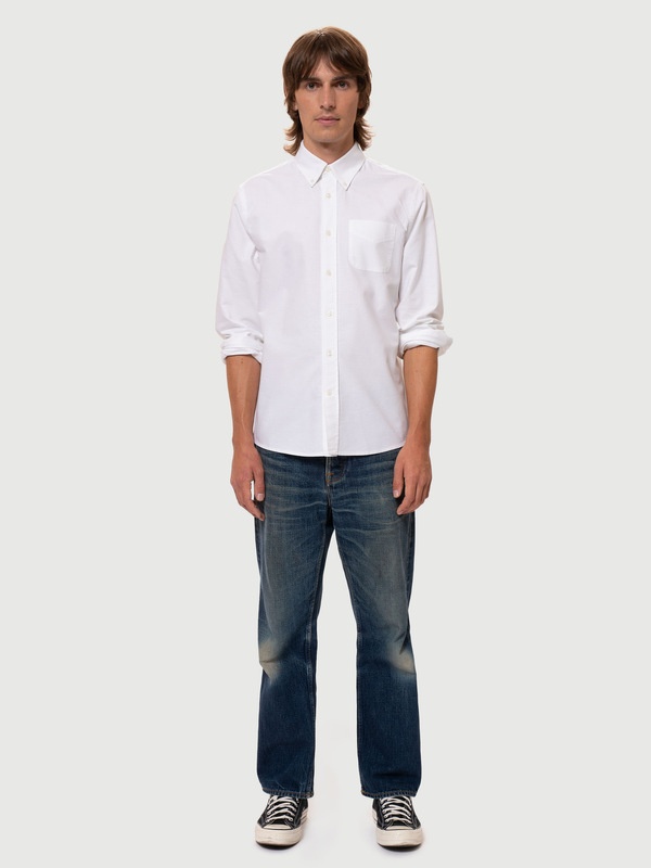 John Button Down Shirt Oxford Offwhite - 2