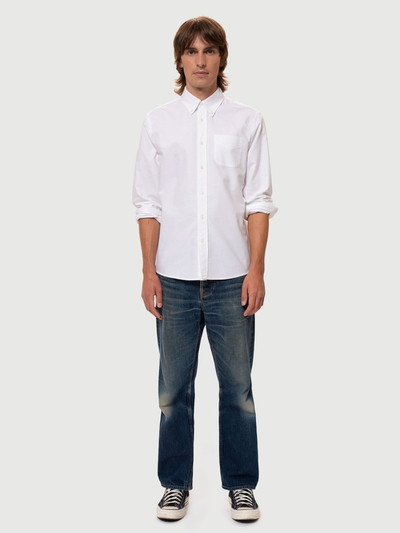Nudie Jeans John Button Down Shirt Oxford Offwhite outlook