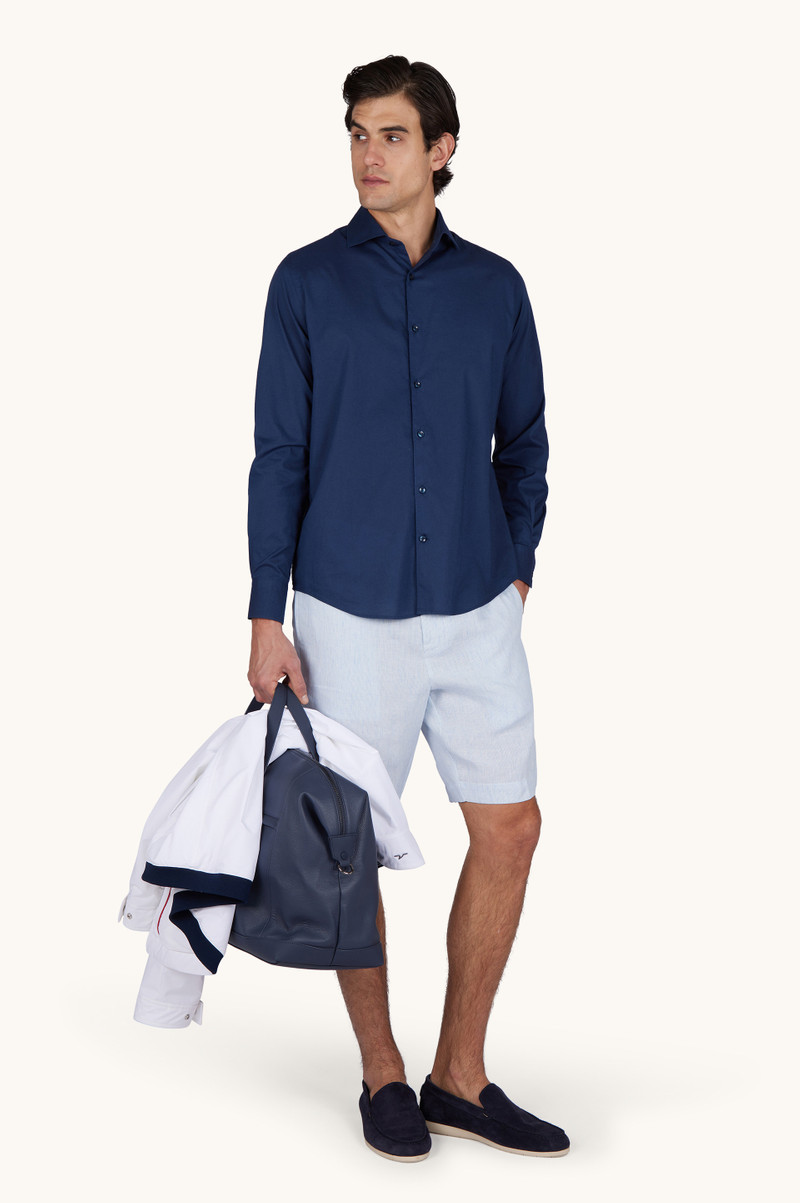 Paul & Shark GARMENT‑DYED COTTON VOILE SHIRT outlook