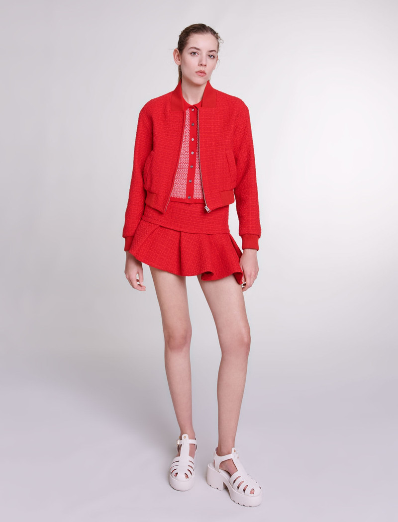 maje Short tweed jacket outlook