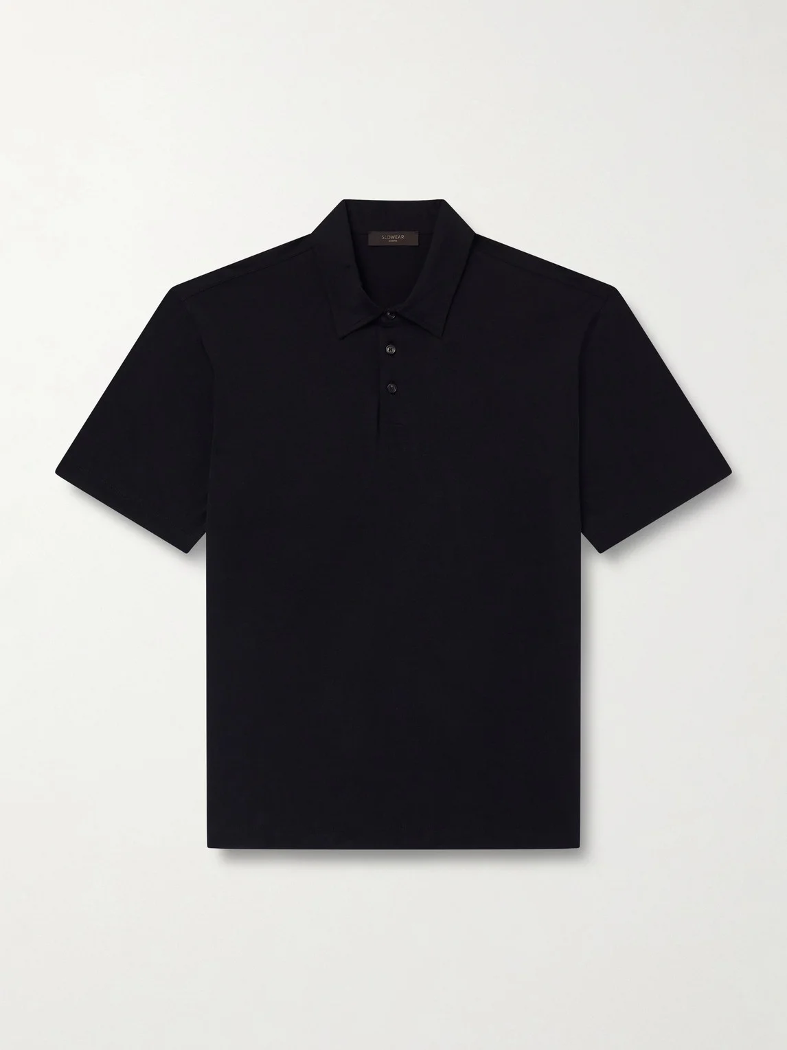 Cotton and Silk-Blend Jersey Polo Shirt - 1