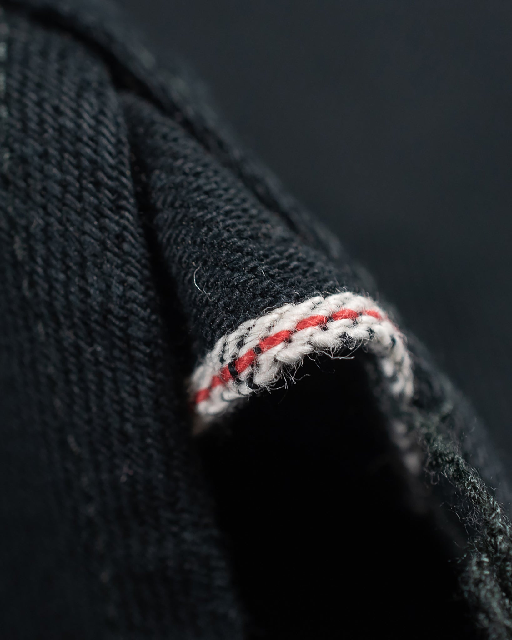 IHSH-218-BLK 12oz Selvedge Denim Western Shirt "The Johnny Cash III" - Superblack - 15