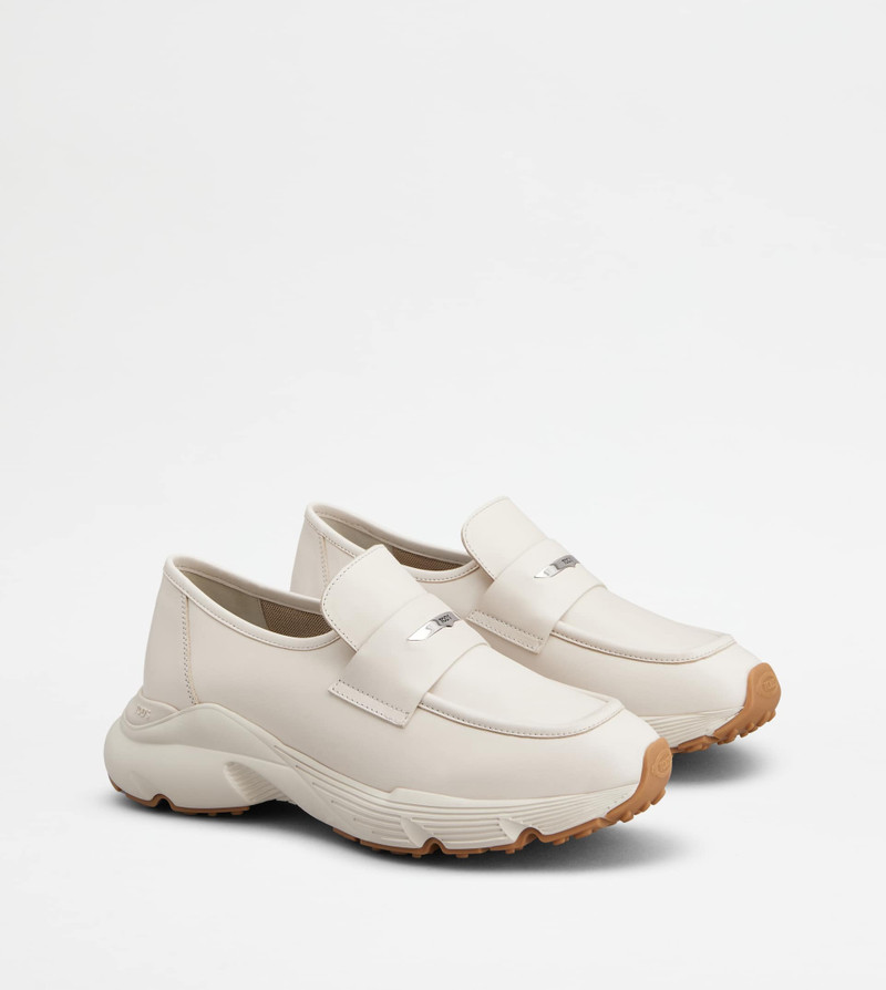 SPORTY LOAFERS IN LEATHER - OFF WHITE 2
